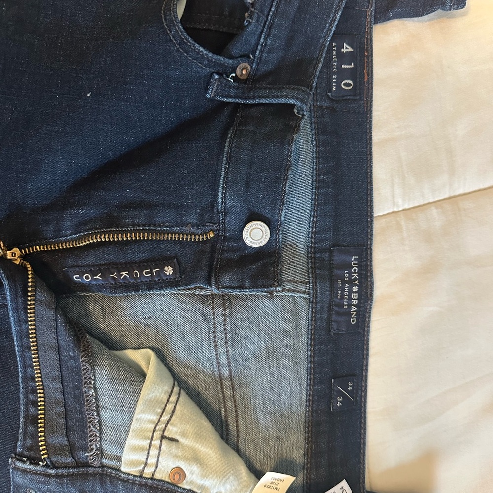 Lucky Brand 410 Straight Jeans in Dark Indigo